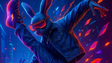 Denim Blaze: история песни о том, как одна ночь породила гимн эйфории Танцующий кролик в джинсовой куртке на неоновой обложке трека «Denim Blaze» от orDor в жанре hyperpop и киберпанк.