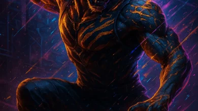 Глитч Тигра: история песни о том, как сорвать свою цифровую маску Обложка песни «Глитч Тигра». Арт в стиле киберпанк с тигром-воином, который символизирует срыв цифровой маски.