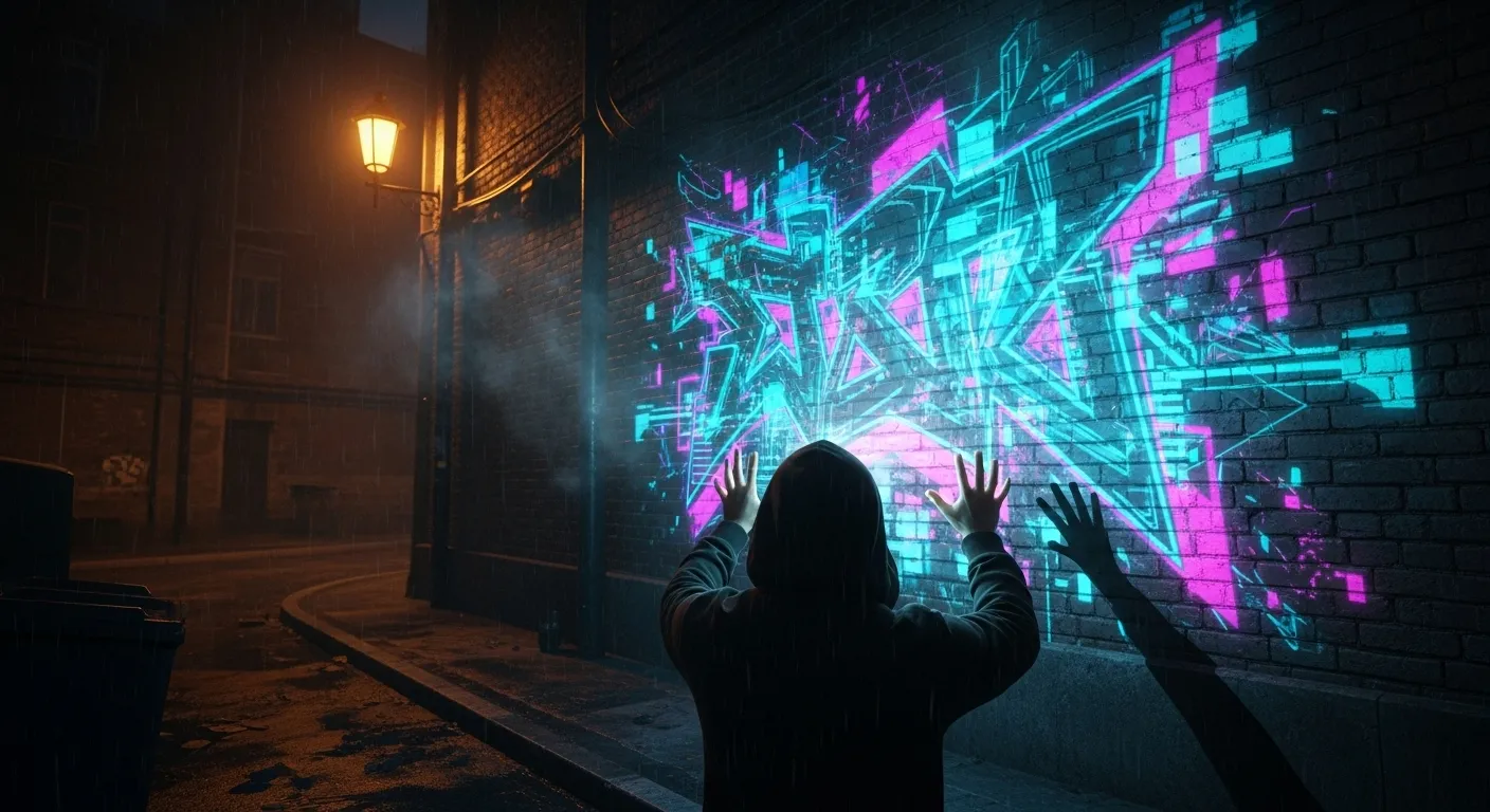 Glowing Graffiti Alley