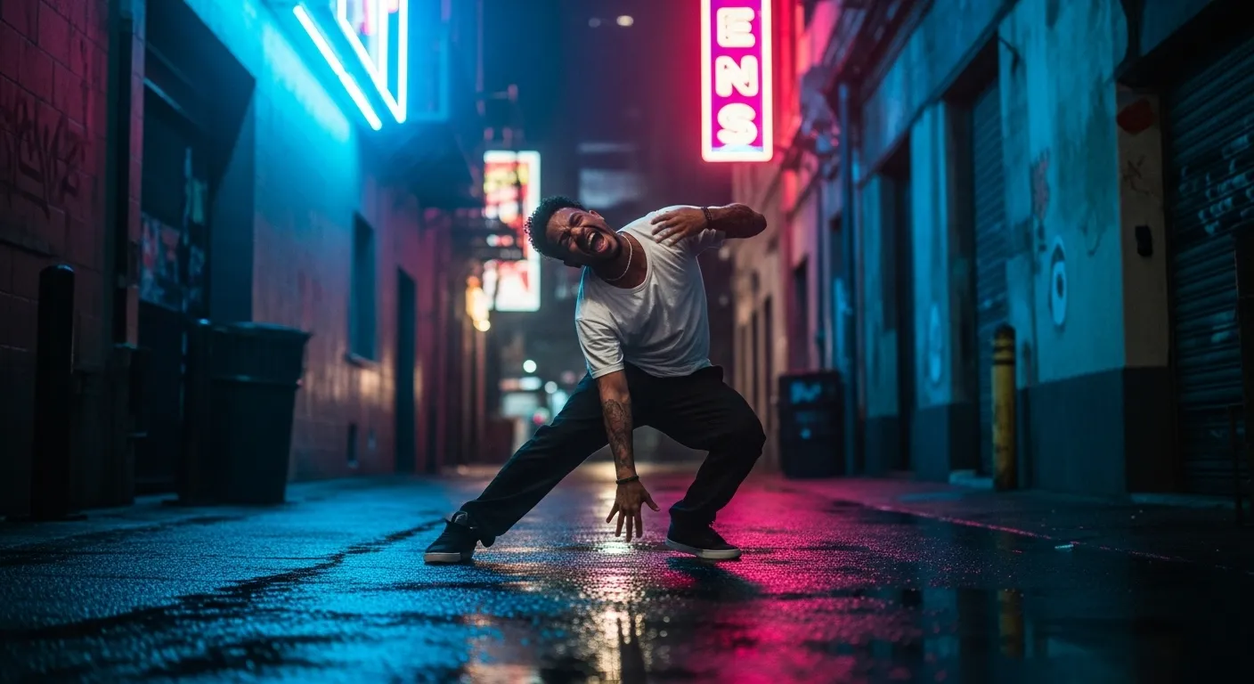 Krump Dancer In Motion