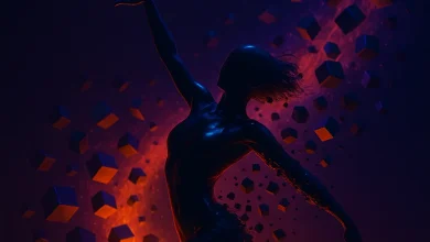 Куб за Кубом — история песни о том, как танец становится гимном твоей свободы Официальная обложка для песни «Куб за Кубом». Силуэт девушки в экспрессивном танце вырывается из вихря черных кубов.