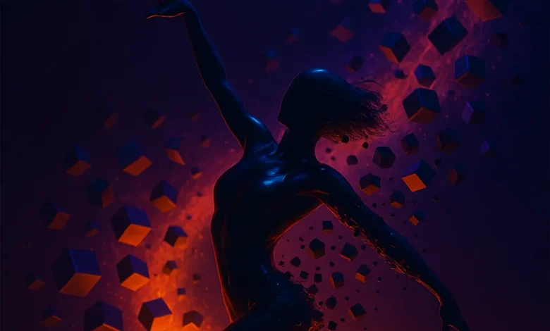 Куб за Кубом — история песни о том, как танец становится гимном твоей свободы Официальная обложка для песни «Куб за Кубом». Силуэт девушки в экспрессивном танце вырывается из вихря черных кубов.