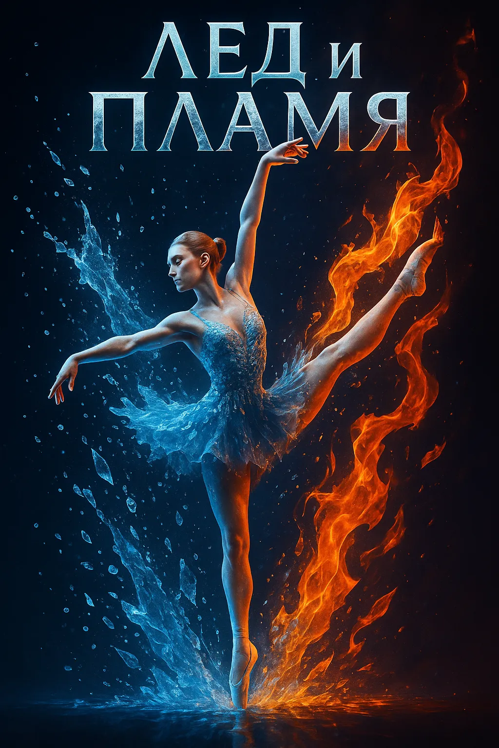 Лёд и Пламя: Музыкальная история о внутреннем взрыве, рожденном из тишины Балерина в танце между льдом и пламенем. Визуальное воплощение песни «Лёд и Пламя» о внутренней борьбе и трансформации.