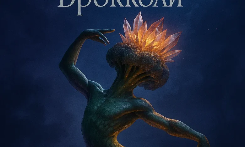 Лунный Вог Брокколи: история о том, как танец овощей стал гимном свободы Обложка к песне «Лунный Вог Брокколи». Сюрреалистичный арт, где танцующий Брокколи-мутант окружён морковками под полной луной.