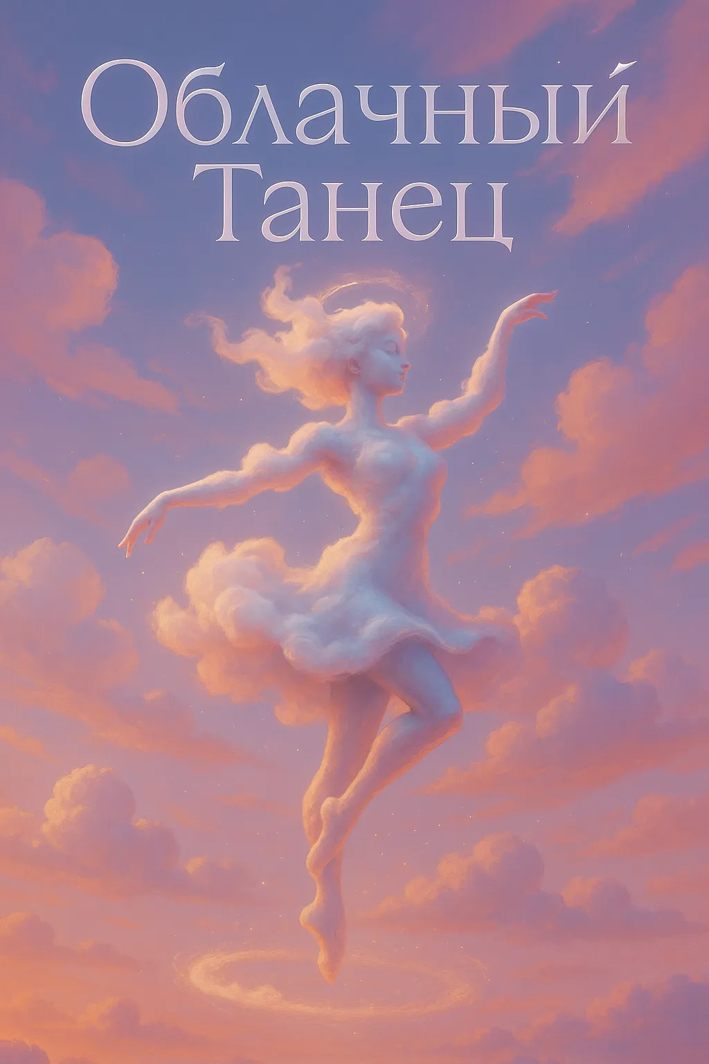 Как звучит розовый сон? Погружение в мир песни «Облачный Танец» Арт-обложка к песне «Облачный Танец». Девушка, созданная из облаков, танцует в пастельном небе. Сюрреализм в стиле дрим-поп.
