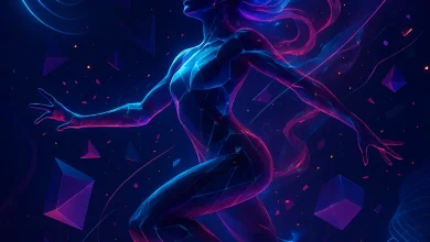 Разрыв Реальности: Как трек о рутине стал гимном танцевальной эйфории Обложка песни «Разрыв Реальности»: девушка в неоновом свете символизирует танец и освобождение от рутины под электро-поп.