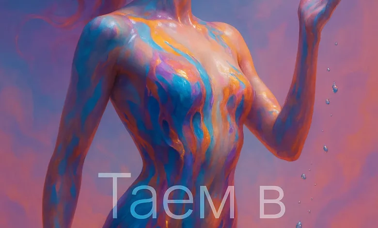 Таем в Красках: Как сюрреалистичный сон о жидких красках превратился в музыку Обложка к песне «Таем в Красках». Сюрреалистичный арт: девушка, состоящая из жидких синих и оранжевых красок, на фоне заката.