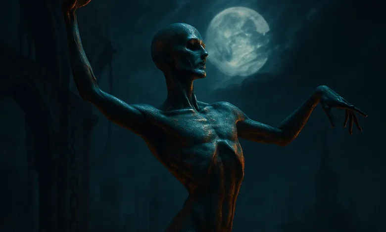 Танец Теней: история песни, рождённой из ночного кошмара Официальная обложка к песне «Танец Теней». Истощённая фигура в жутком танце на фоне полной луны и готических руин.