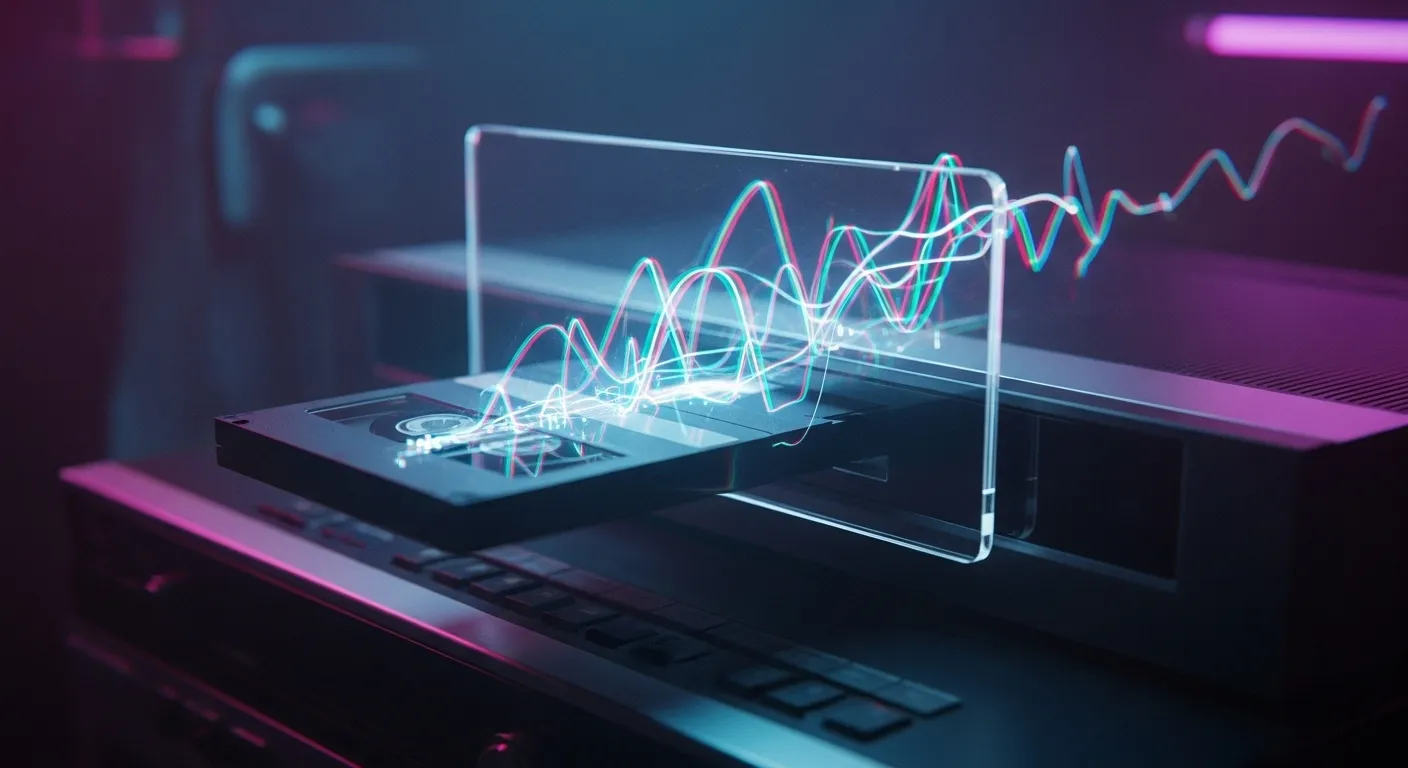 VHS Glitch: Cyberpunk Vision