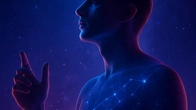 Внутренний Космос: история песни о вселенной, которая живет внутри каждого из нас. Атмосферная обложка песни orDor – «Внутренний Космос». Артист на фоне космоса, на его груди светится созвездие.